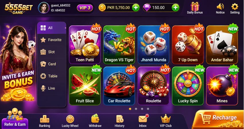5555bet game
